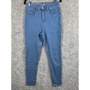 No Boundaries High Rise Skinny Jeans Women Size 11 Light Wash Stretch Denim